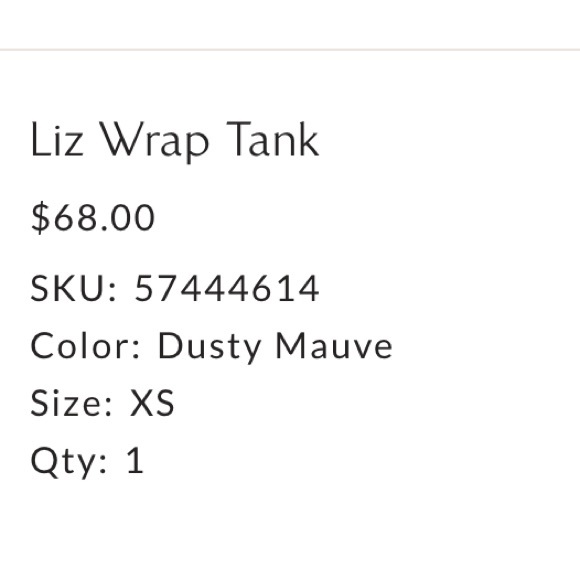 Free People wrap tank. New with tags. - Picture 2 of 4